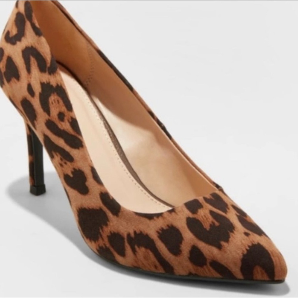 A New Day Leopard Heels - Size 7.5